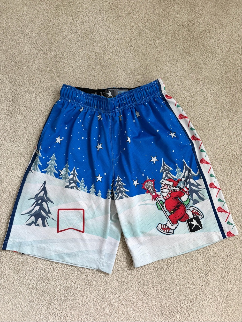 Lacrosse Unlimited Santa Claus Christmas Shorts